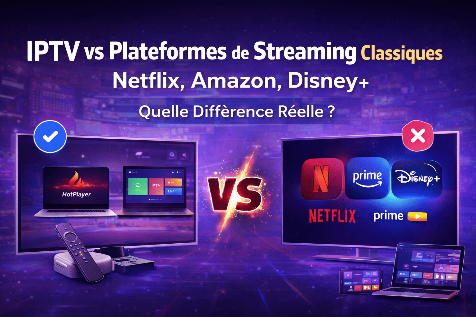 Comparatif IPTV vs Netflix Streaming